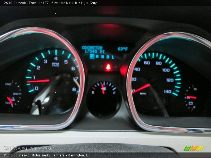 Silver Ice Metallic / Light Gray 2010 Chevrolet Traverse LTZ