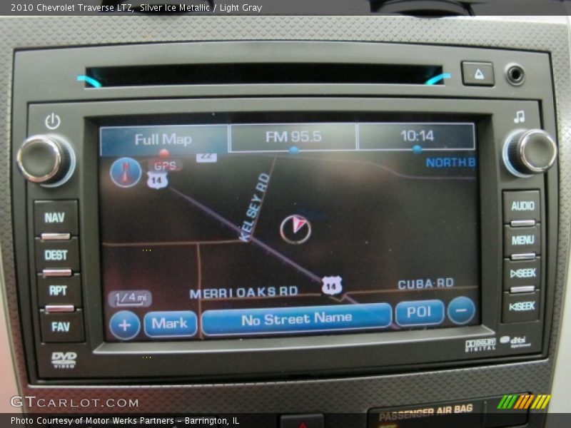 Silver Ice Metallic / Light Gray 2010 Chevrolet Traverse LTZ