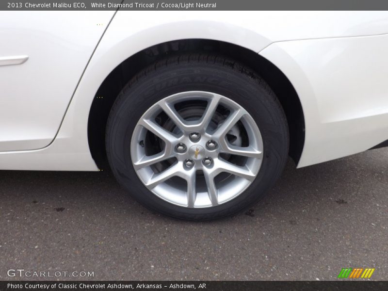 White Diamond Tricoat / Cocoa/Light Neutral 2013 Chevrolet Malibu ECO