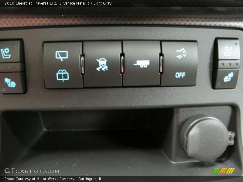 Silver Ice Metallic / Light Gray 2010 Chevrolet Traverse LTZ