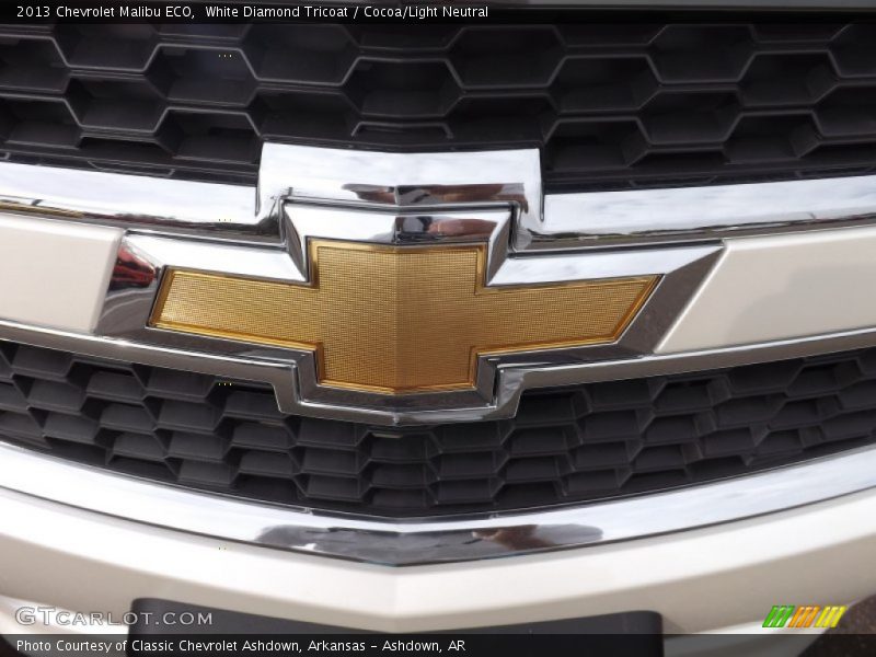 White Diamond Tricoat / Cocoa/Light Neutral 2013 Chevrolet Malibu ECO