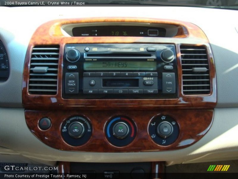 Crystal White / Taupe 2004 Toyota Camry LE