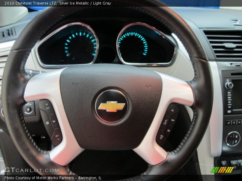 Silver Ice Metallic / Light Gray 2010 Chevrolet Traverse LTZ