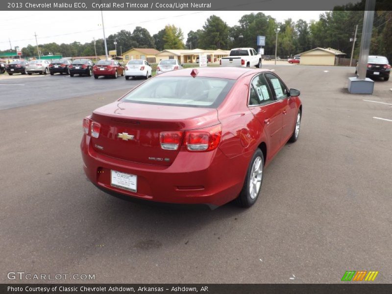 Crystal Red Tintcoat / Cocoa/Light Neutral 2013 Chevrolet Malibu ECO