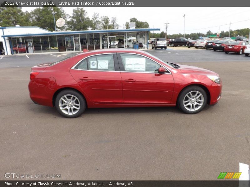 Crystal Red Tintcoat / Cocoa/Light Neutral 2013 Chevrolet Malibu ECO