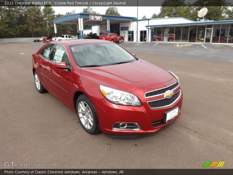 Crystal Red Tintcoat / Cocoa/Light Neutral 2013 Chevrolet Malibu ECO