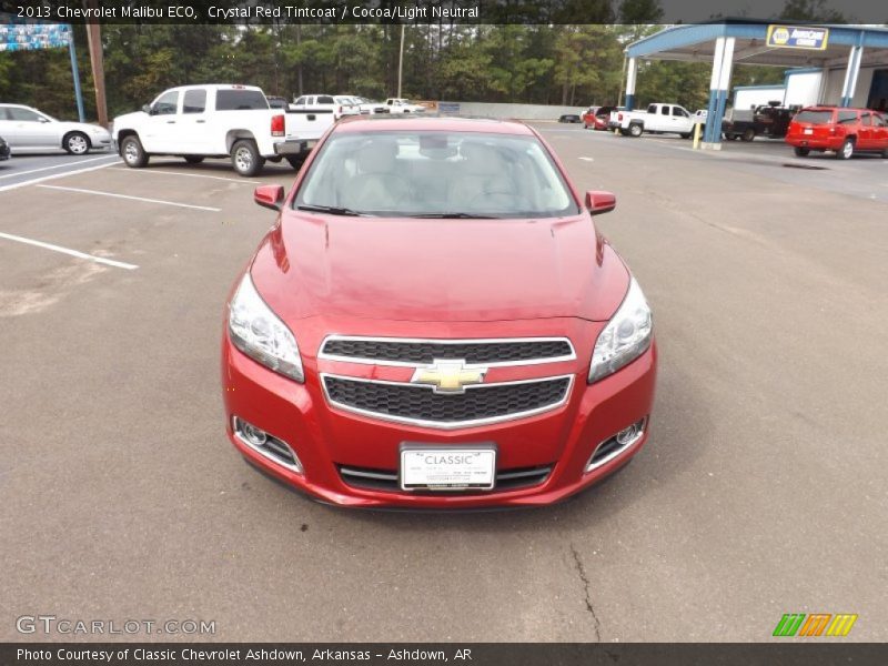 Crystal Red Tintcoat / Cocoa/Light Neutral 2013 Chevrolet Malibu ECO