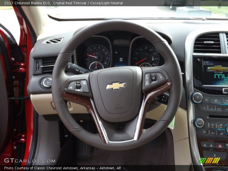 Crystal Red Tintcoat / Cocoa/Light Neutral 2013 Chevrolet Malibu ECO