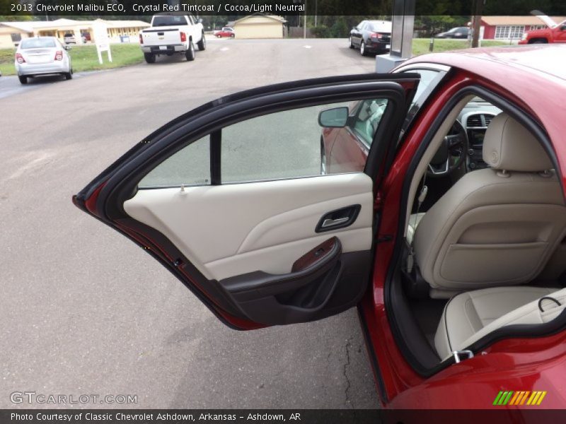Crystal Red Tintcoat / Cocoa/Light Neutral 2013 Chevrolet Malibu ECO