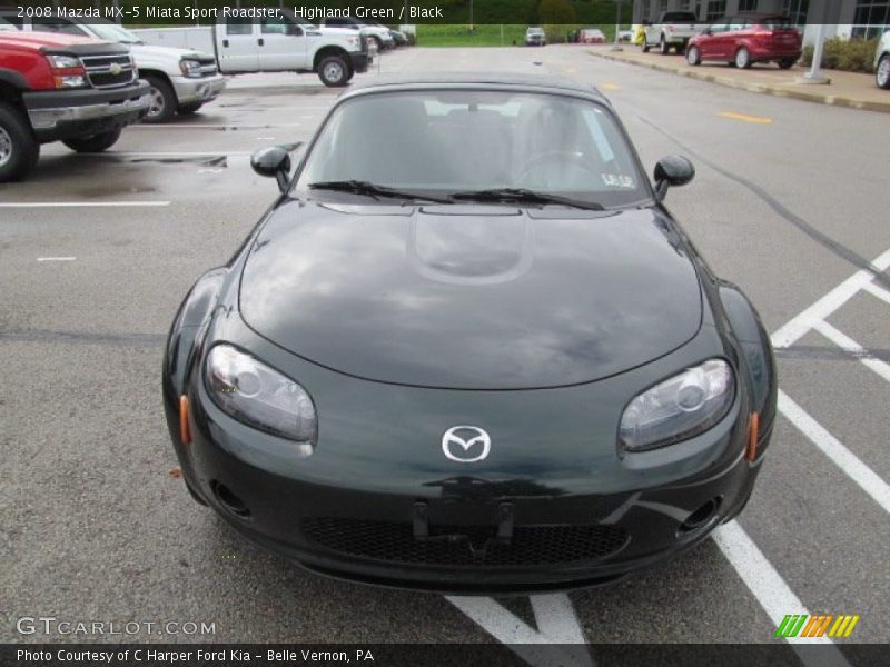 Highland Green / Black 2008 Mazda MX-5 Miata Sport Roadster