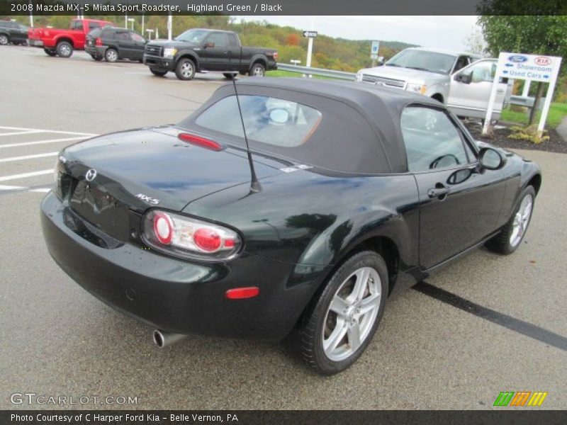 Highland Green / Black 2008 Mazda MX-5 Miata Sport Roadster
