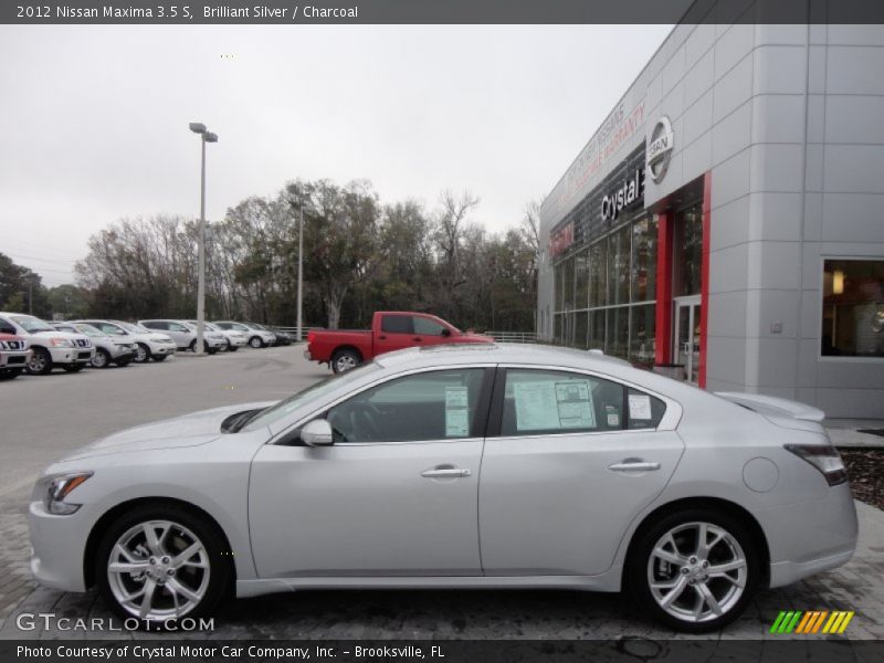 Brilliant Silver / Charcoal 2012 Nissan Maxima 3.5 S