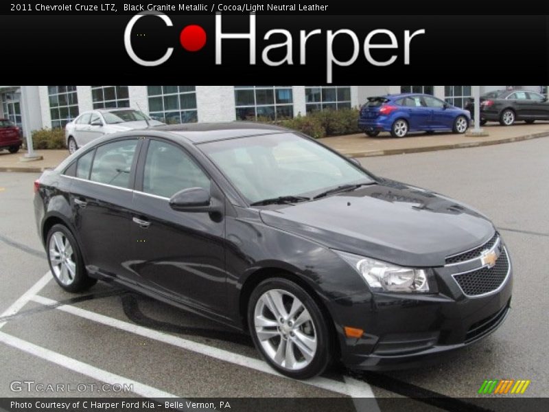 Black Granite Metallic / Cocoa/Light Neutral Leather 2011 Chevrolet Cruze LTZ