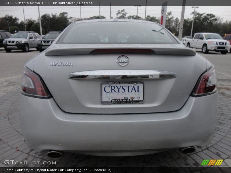 Brilliant Silver / Charcoal 2012 Nissan Maxima 3.5 S