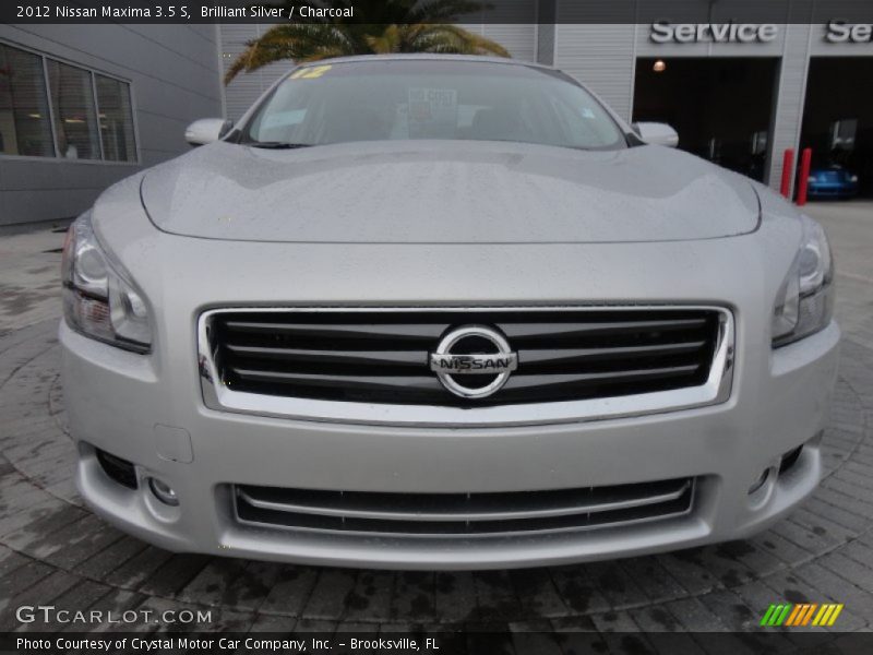 Brilliant Silver / Charcoal 2012 Nissan Maxima 3.5 S