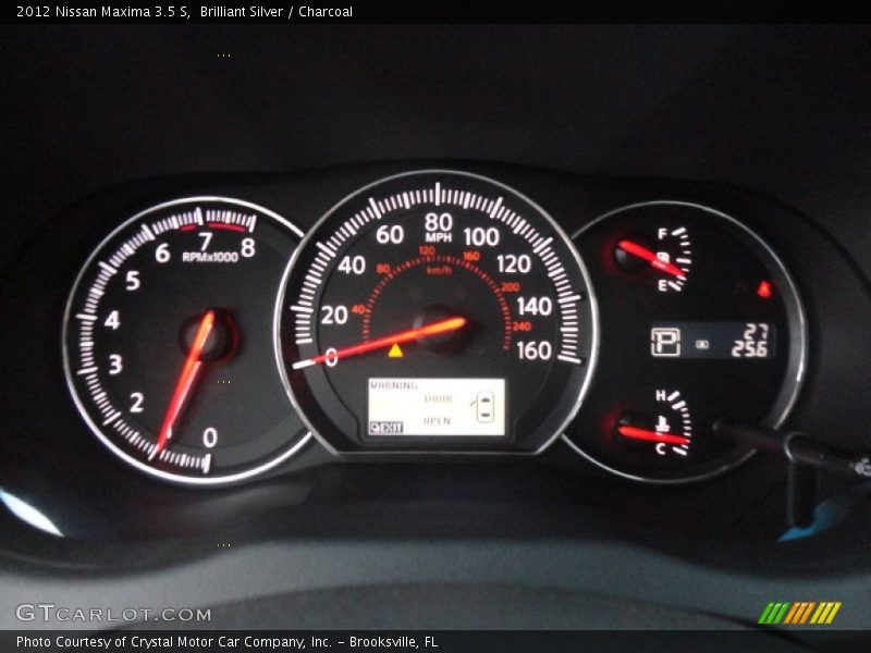 Brilliant Silver / Charcoal 2012 Nissan Maxima 3.5 S