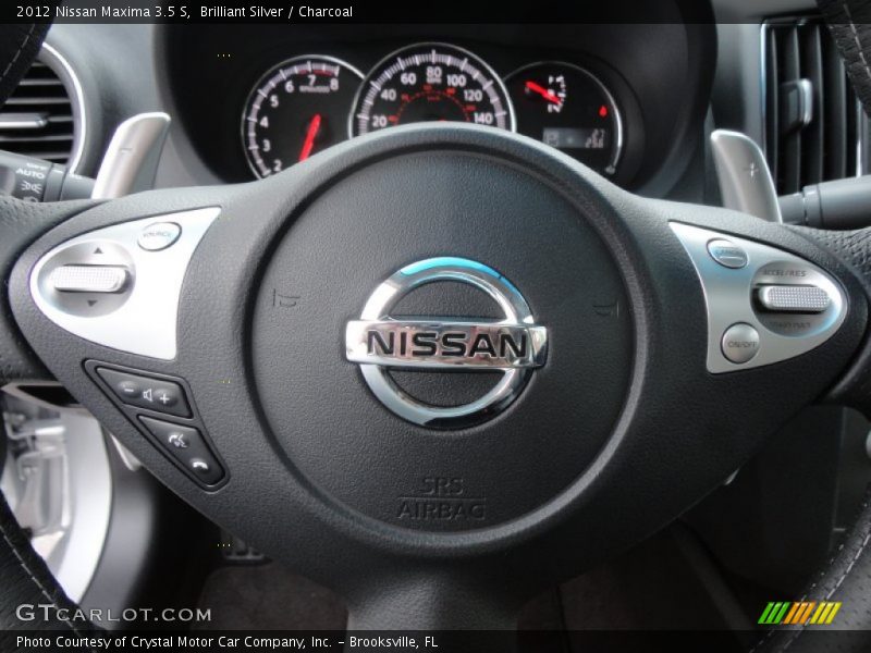 Brilliant Silver / Charcoal 2012 Nissan Maxima 3.5 S