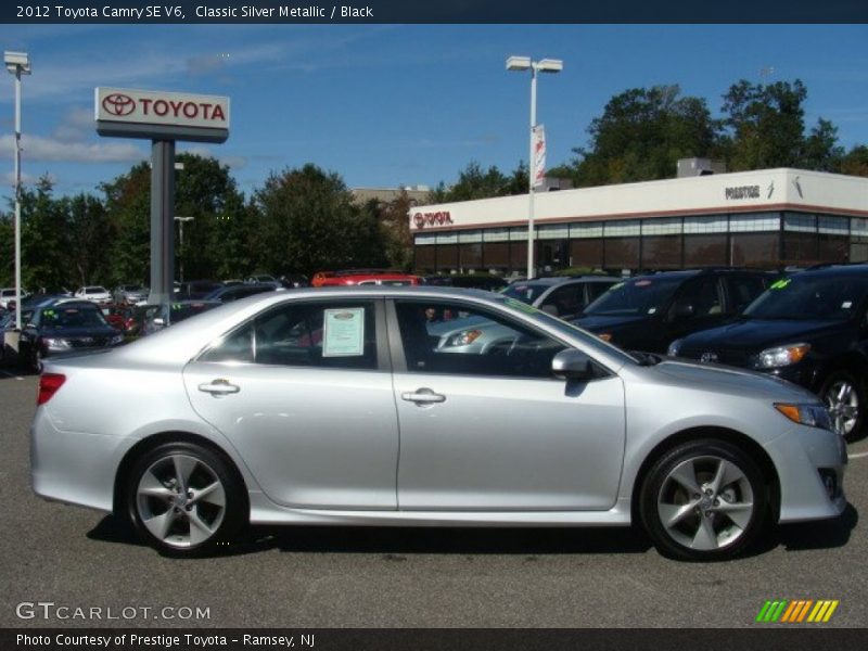Classic Silver Metallic / Black 2012 Toyota Camry SE V6