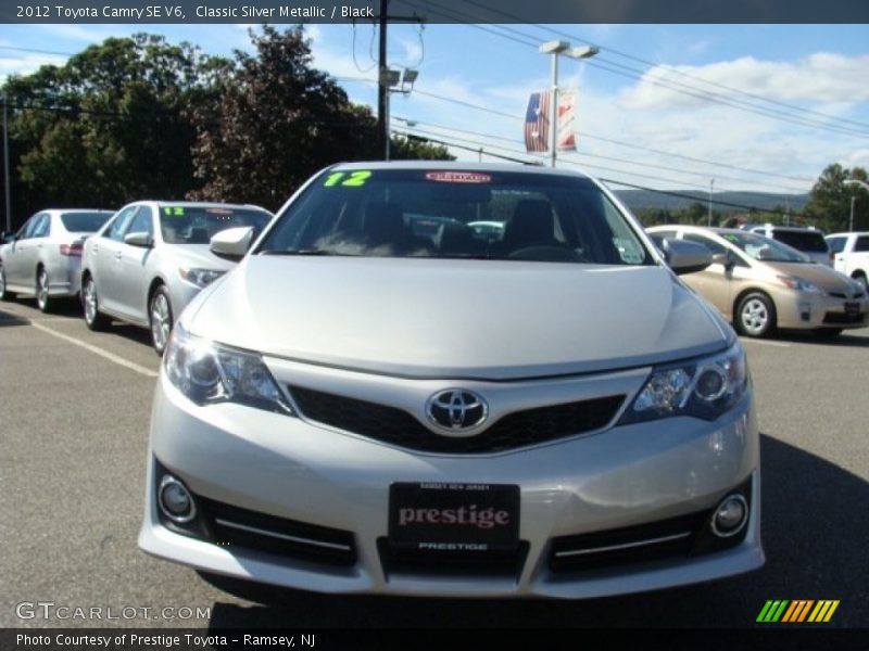 Classic Silver Metallic / Black 2012 Toyota Camry SE V6