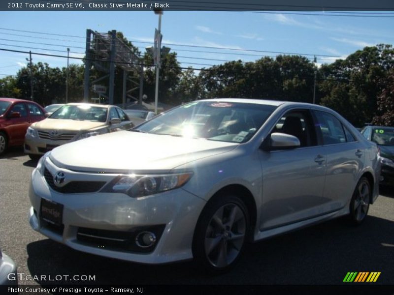 Classic Silver Metallic / Black 2012 Toyota Camry SE V6