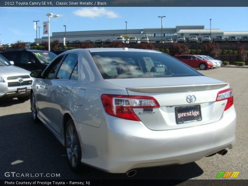 Classic Silver Metallic / Black 2012 Toyota Camry SE V6