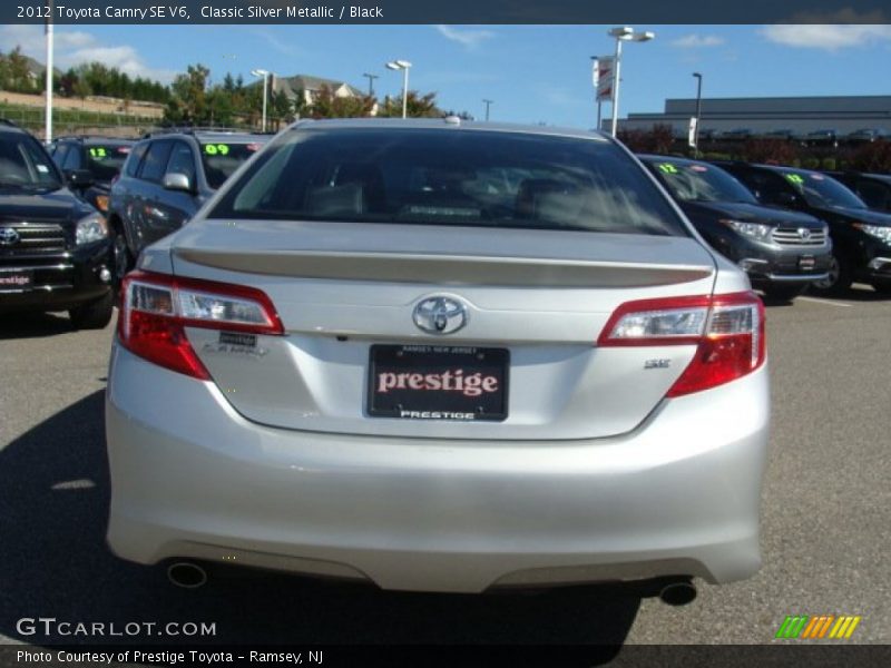 Classic Silver Metallic / Black 2012 Toyota Camry SE V6
