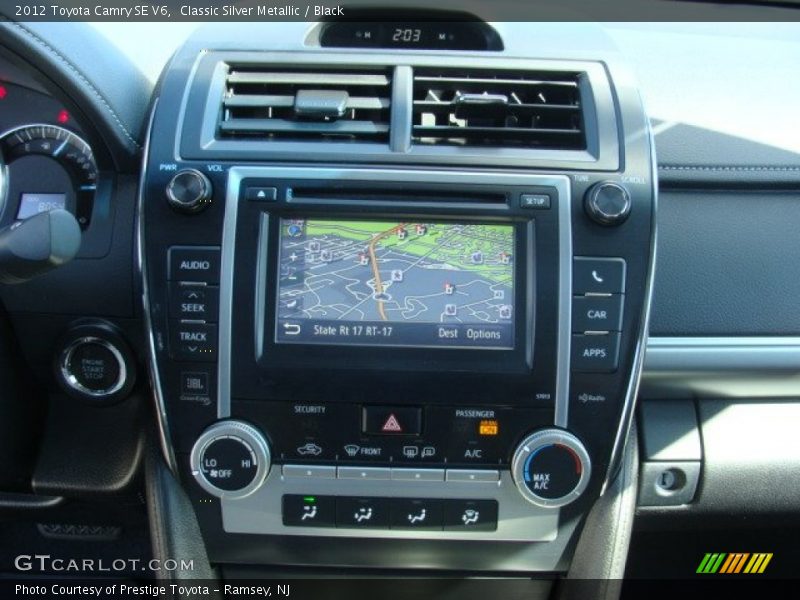 Classic Silver Metallic / Black 2012 Toyota Camry SE V6