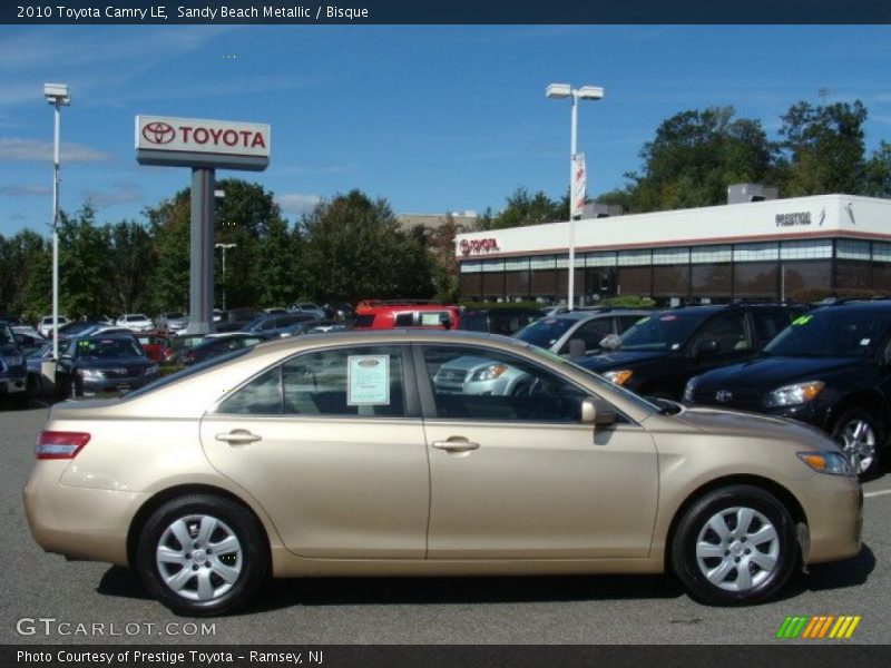 Sandy Beach Metallic / Bisque 2010 Toyota Camry LE