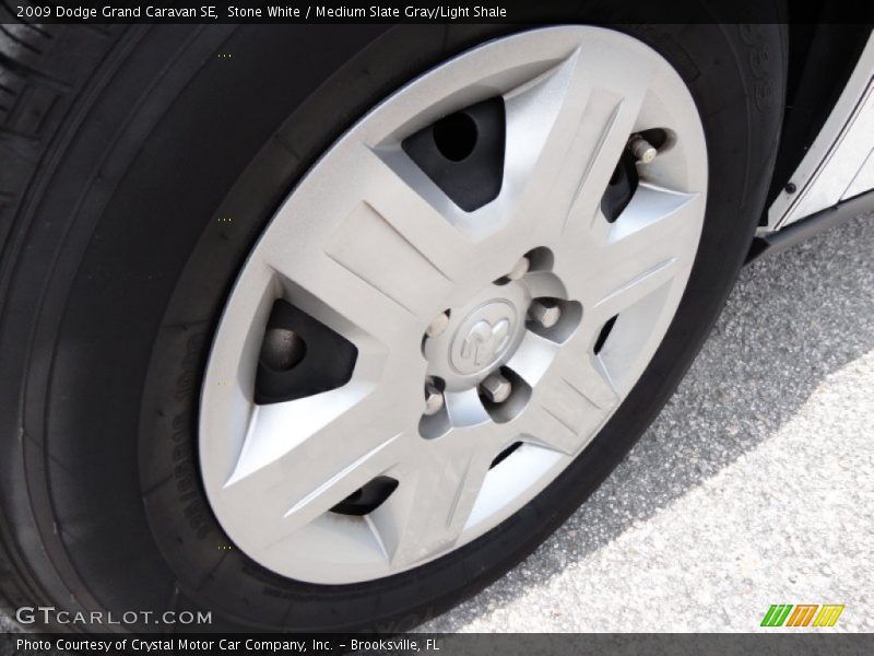 Stone White / Medium Slate Gray/Light Shale 2009 Dodge Grand Caravan SE