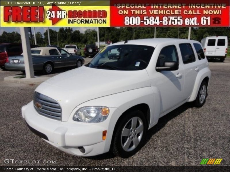 Arctic White / Ebony 2010 Chevrolet HHR LS
