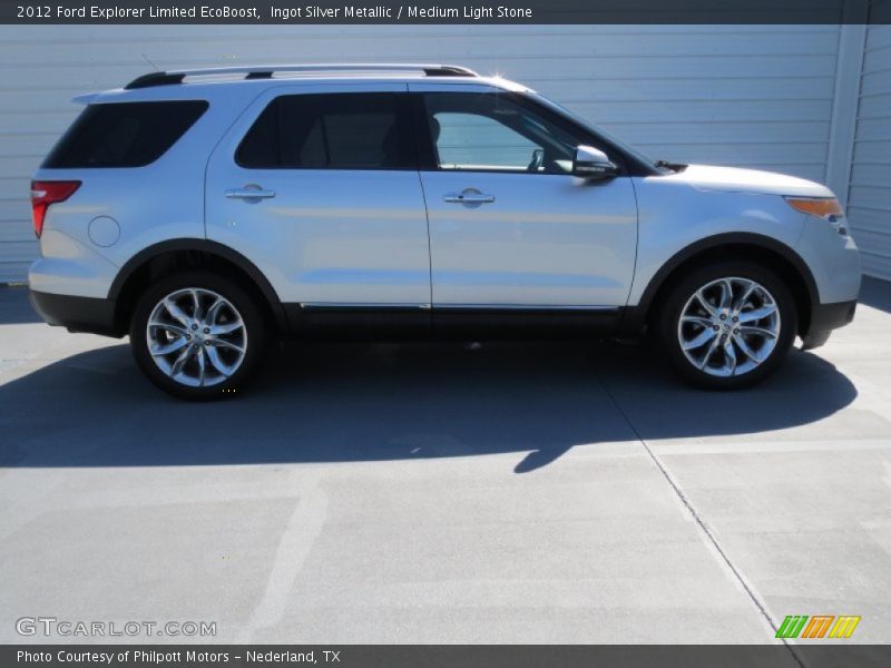 Ingot Silver Metallic / Medium Light Stone 2012 Ford Explorer Limited EcoBoost
