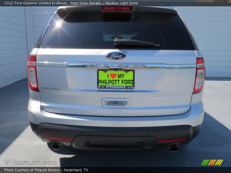 Ingot Silver Metallic / Medium Light Stone 2012 Ford Explorer Limited EcoBoost