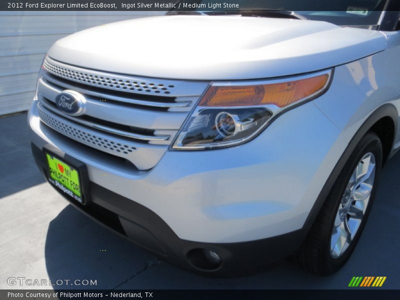 Ingot Silver Metallic / Medium Light Stone 2012 Ford Explorer Limited EcoBoost