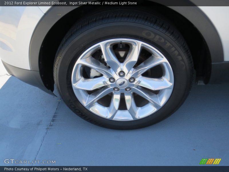 Ingot Silver Metallic / Medium Light Stone 2012 Ford Explorer Limited EcoBoost
