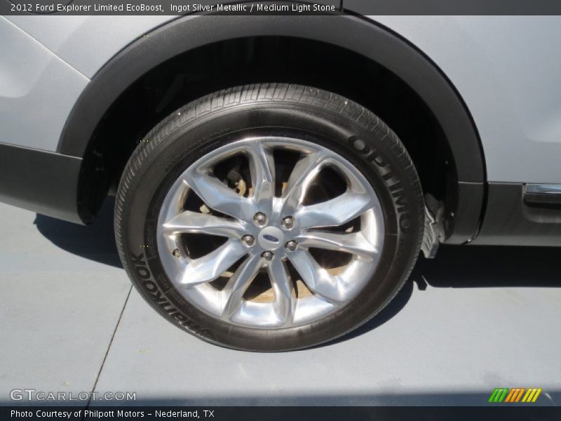 Ingot Silver Metallic / Medium Light Stone 2012 Ford Explorer Limited EcoBoost