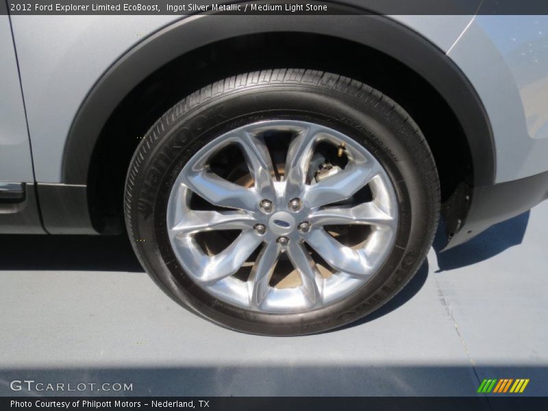 Ingot Silver Metallic / Medium Light Stone 2012 Ford Explorer Limited EcoBoost