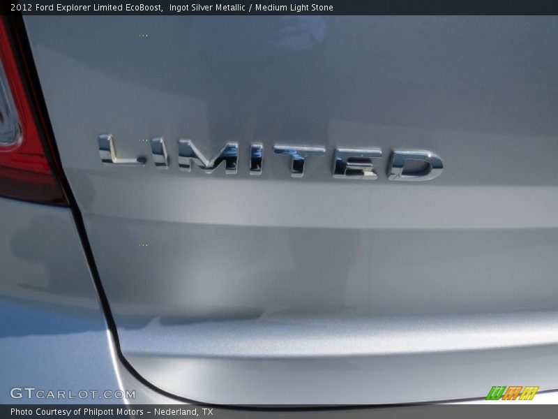 Ingot Silver Metallic / Medium Light Stone 2012 Ford Explorer Limited EcoBoost