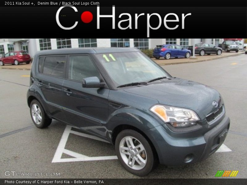 Denim Blue / Black Soul Logo Cloth 2011 Kia Soul +