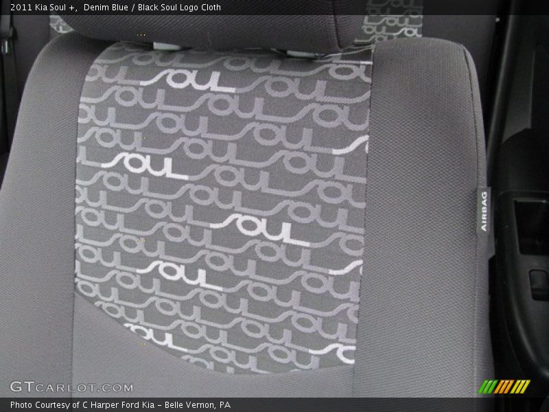 Denim Blue / Black Soul Logo Cloth 2011 Kia Soul +