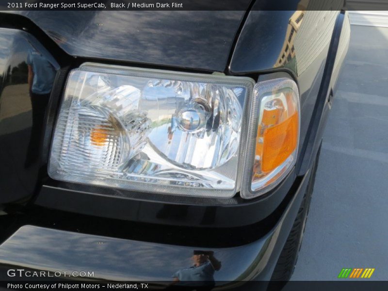Black / Medium Dark Flint 2011 Ford Ranger Sport SuperCab