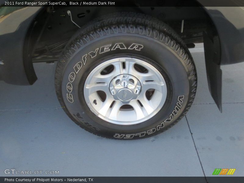 Black / Medium Dark Flint 2011 Ford Ranger Sport SuperCab