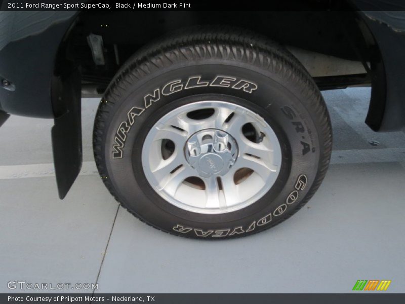 Black / Medium Dark Flint 2011 Ford Ranger Sport SuperCab