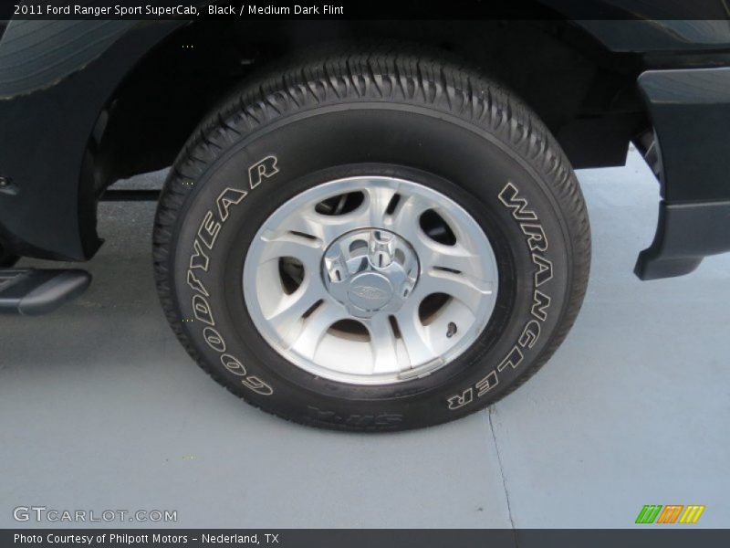 Black / Medium Dark Flint 2011 Ford Ranger Sport SuperCab