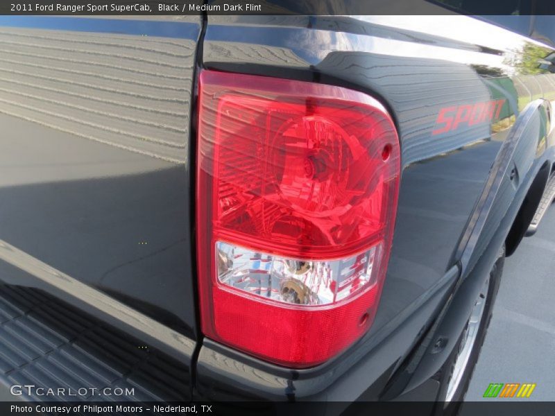 Black / Medium Dark Flint 2011 Ford Ranger Sport SuperCab