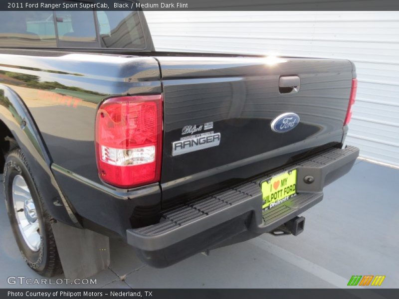 Black / Medium Dark Flint 2011 Ford Ranger Sport SuperCab