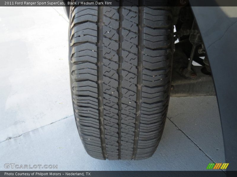 Black / Medium Dark Flint 2011 Ford Ranger Sport SuperCab