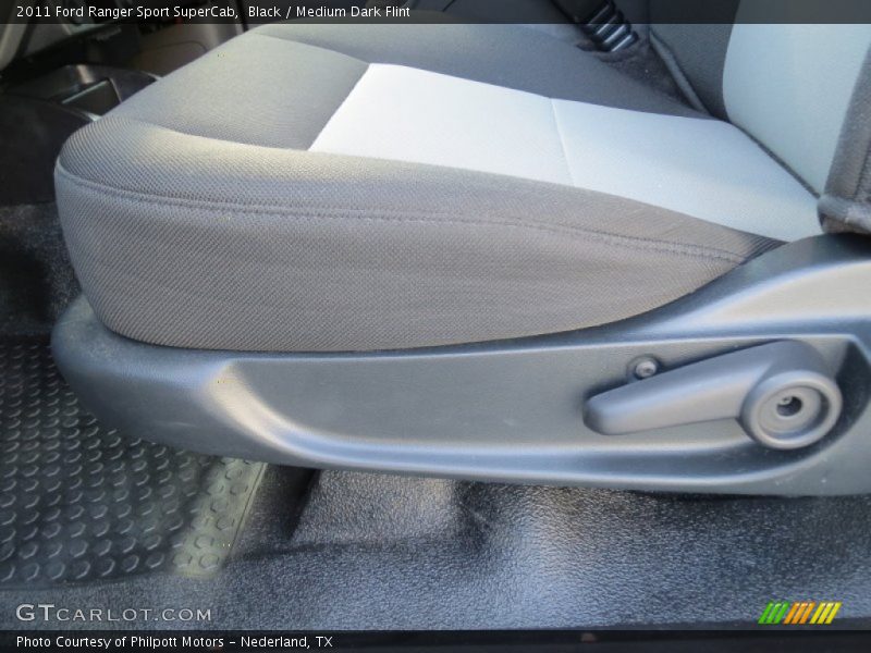 Black / Medium Dark Flint 2011 Ford Ranger Sport SuperCab