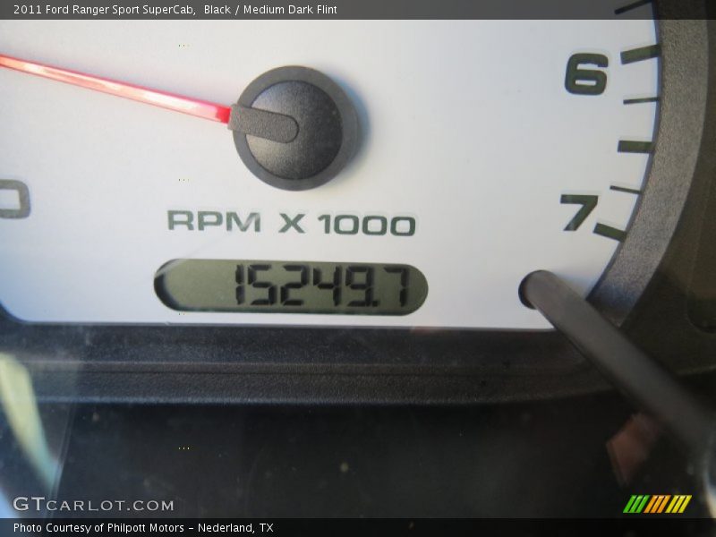 Black / Medium Dark Flint 2011 Ford Ranger Sport SuperCab