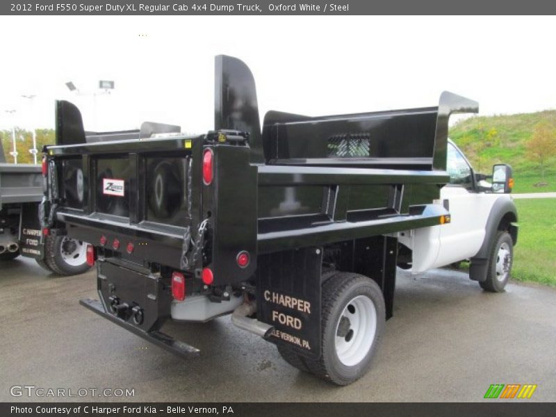 Oxford White / Steel 2012 Ford F550 Super Duty XL Regular Cab 4x4 Dump Truck