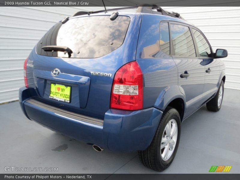 Nautical Blue / Gray 2009 Hyundai Tucson GLS